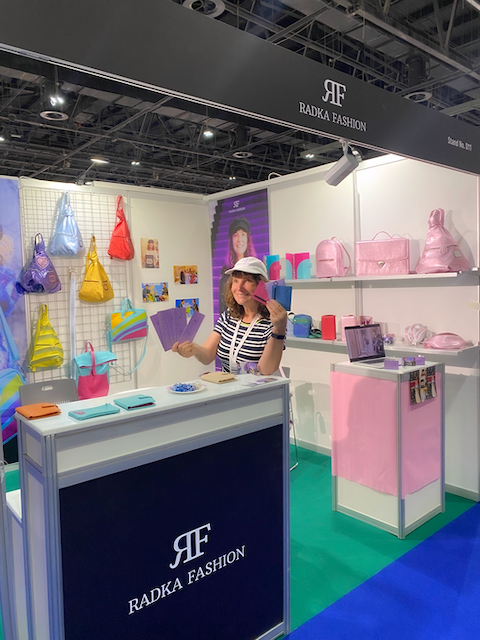 Leather bags at the fashion  fair in Dubai