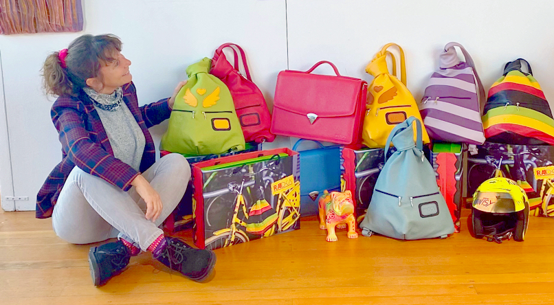 leather bags at a exhibition in Ruhr Essen
