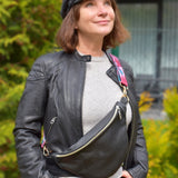 
Handmade Leather Bum Bag, Funny Pack – Stylish, Practical for Everyday Use - Radka Sillerova Atelier 