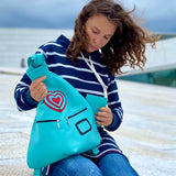 Romantic Handmade Leather Backpack with Heart Details - Radka Sillerova Atelier 