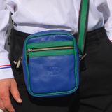 Men’s Small Shoulder Bag in Italian Leather – Hands-Free Convenience with Style - Radka Sillerova Atelier 