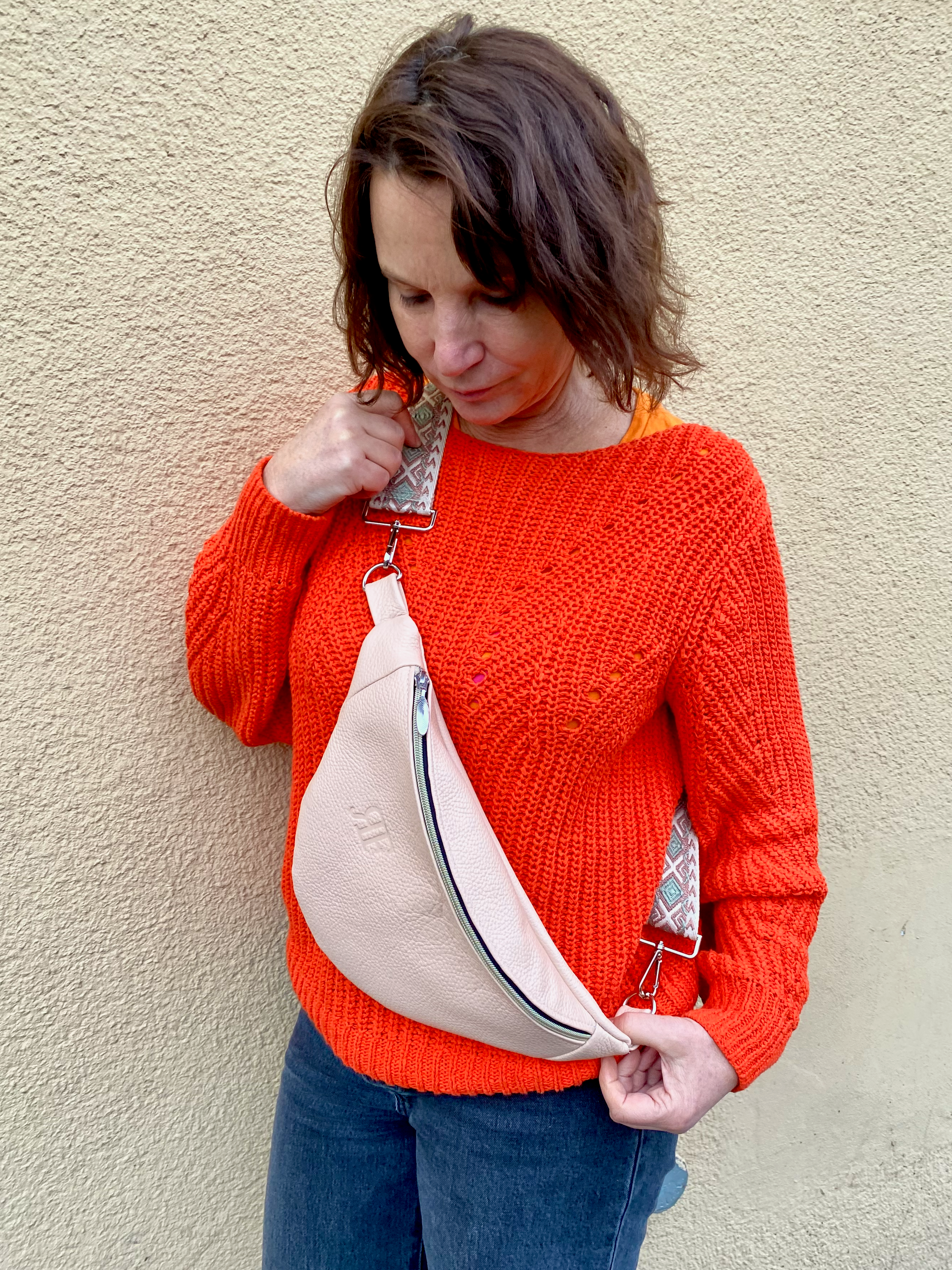 Handmade Leather Bum Bag, Funny Pack – Stylish, Practical for Everyday Use - Radka Sillerova Atelier 