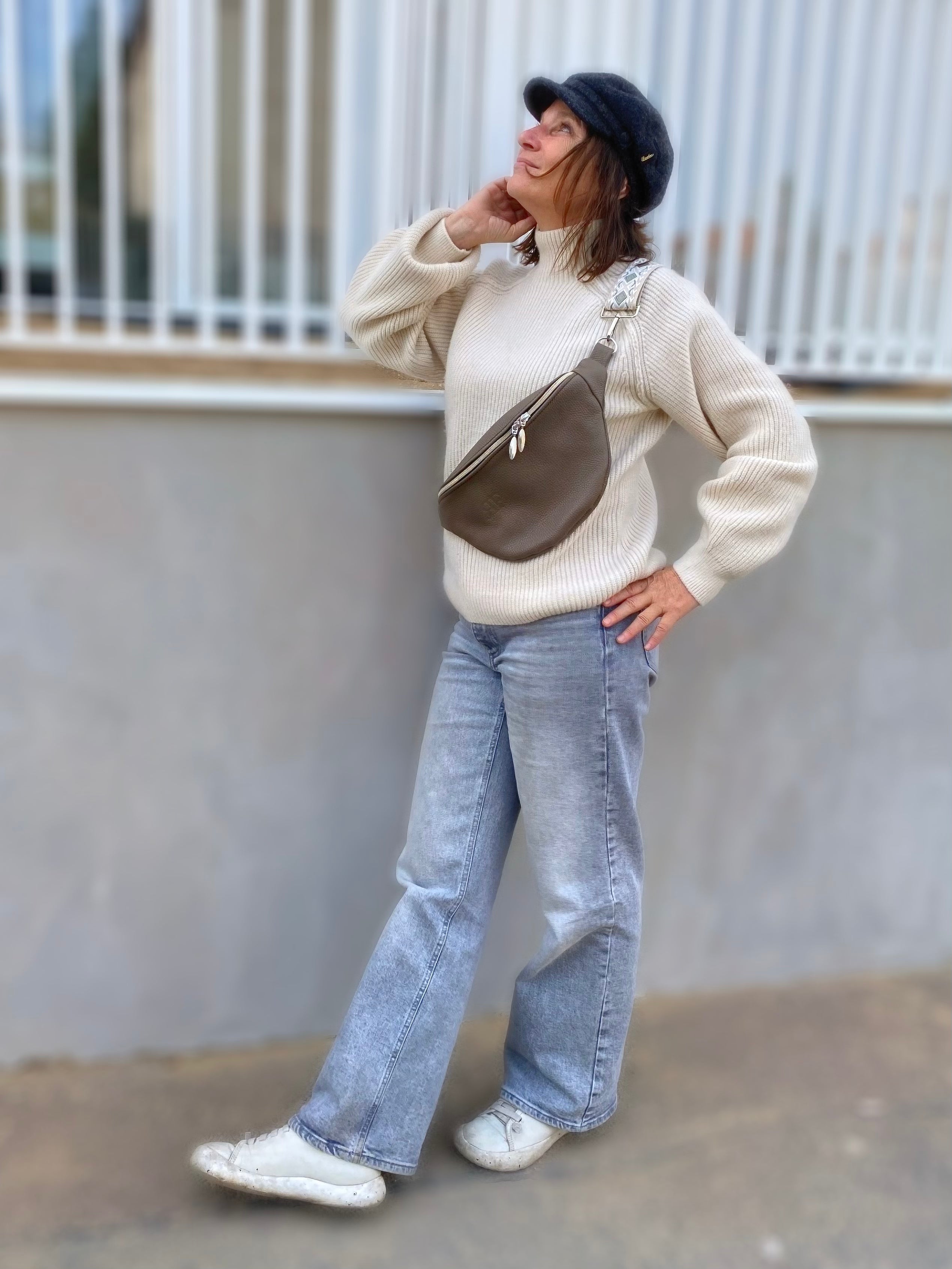 Handmade Leather Bum Bag, Funny Pack – Stylish, Practical for Everyday Use - Radka Sillerova Atelier 