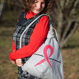 Pink Ribbon Leather Backpack – Handmade with Purpose 🎀 - Radka Sillerova Atelier 