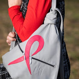 Pink Ribbon Leather Backpack – Handmade with Purpose 🎀 - Radka Sillerova Atelier 