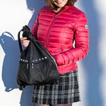 Biker Leather Backpack with Pyramid Studs – Bold Style for the Rock Enthusiast - Radka Sillerova Atelier 