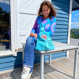 Romantic Handmade Leather Backpack with Heart Details - Radka Sillerova Atelier 