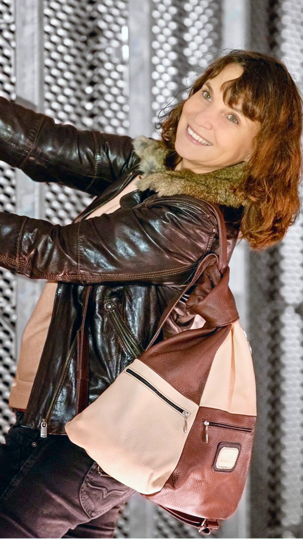 Sustainable Handmade Leather Backpack – Italian Leather, Designed for Women - Radka Sillerova Atelier 