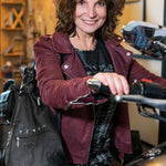 Biker Leather Backpack with Pyramid Studs – Bold Style for the Rock Enthusiast - Radka Sillerova Atelier 