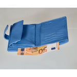 Handmade Women's Leather Wallet – Compact Bifold Design with Snap Closure - Radka Sillerova Atelier 