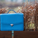 Handmade Leather Briefcase for Women – Elegant, Professional & Laptop-Friendly Work Bag - Radka Sillerova Atelier 