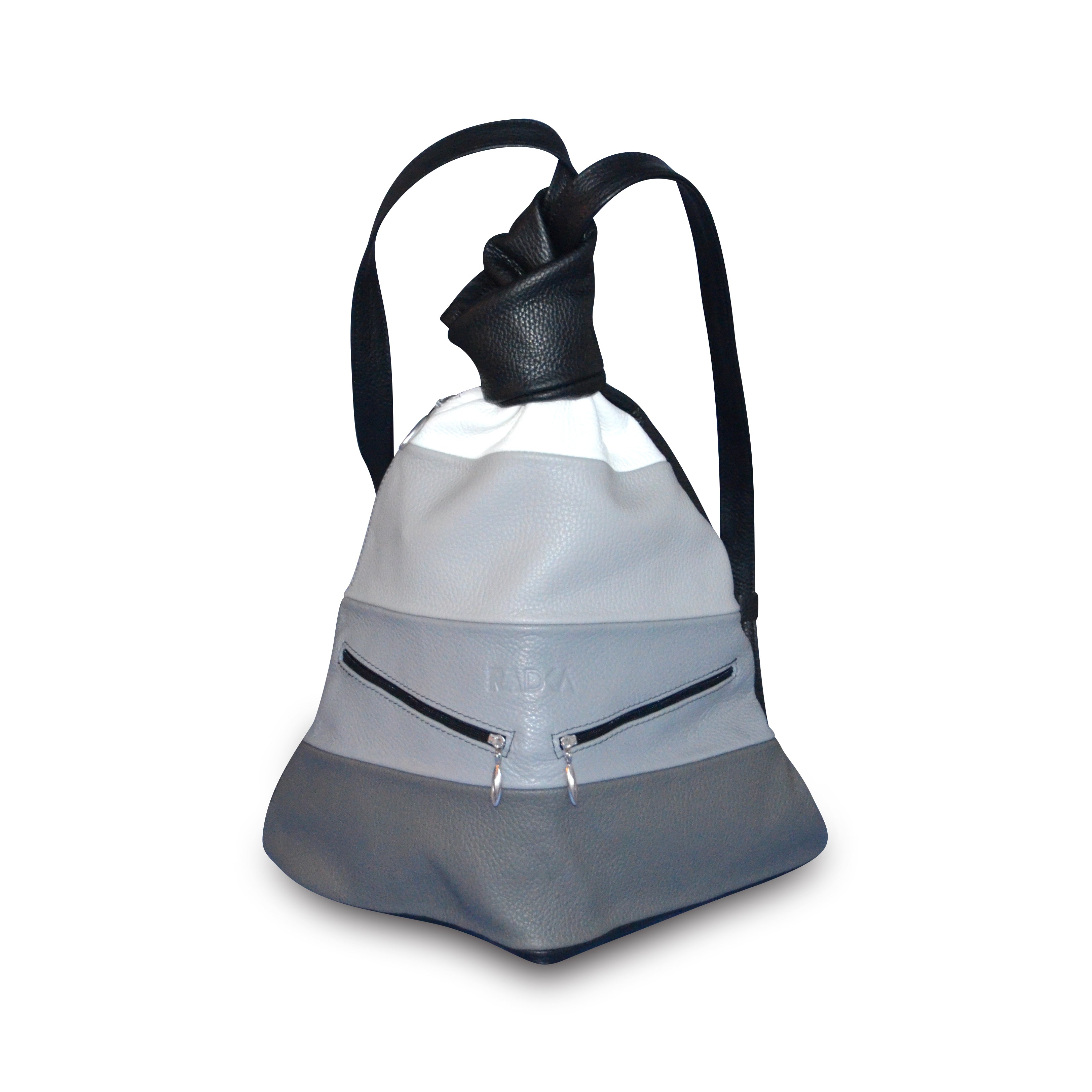 Exclusive Artisan Leather Backpack Stripped – Ideal for Travel & Daily Adventures - Radka Sillerova Atelier 