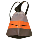 Exclusive Artisan Leather Backpack Stripped – Ideal for Travel & Daily Adventures - Radka Sillerova Atelier 