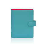 Handmade Leather Ring Binder – Elegant, Functional & Stylish in Blue - Radka Sillerova Atelier 
