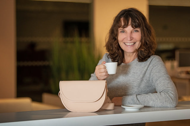 Elegant Women’s Leather Bum Bag – Chic, Compact &amp; Functional - Radka Sillerova Atelier 