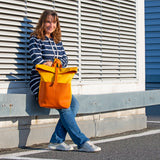 Handmade Leather Roll-Top Backpack – Stylish, Versatile & Functional - Radka Sillerova Atelier 