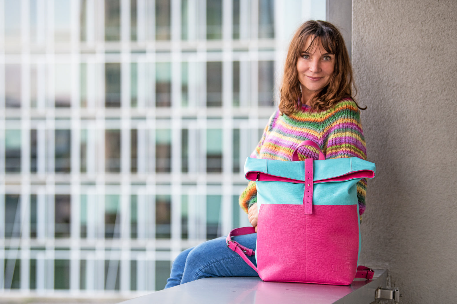 Handmade Leather Roll-Top Backpack – Stylish, Versatile & Functional - Radka Sillerova Atelier 