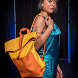 Handmade Leather Roll-Top Backpack – Stylish, Versatile & Functional - Radka Sillerova Atelier 