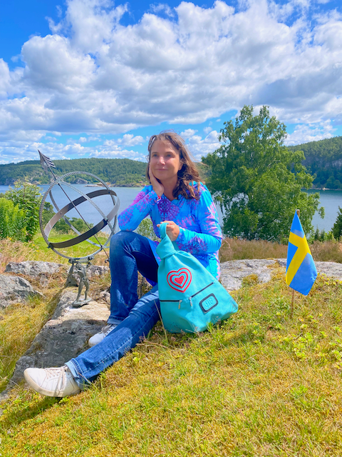 Romantic Handmade Leather Backpack with Heart Details - Radka Sillerova Atelier 