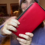 Leather wallet for women