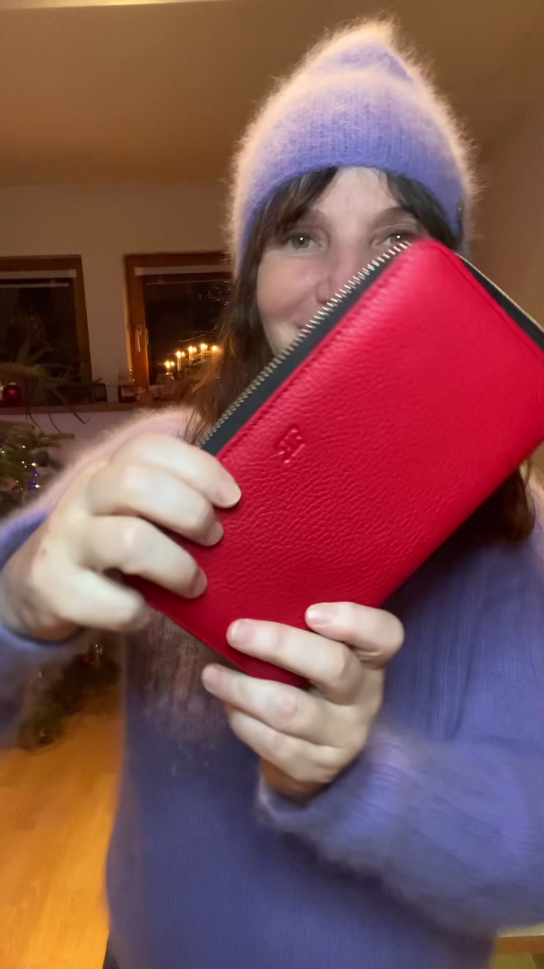 Leather wallet for women