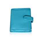 Handmade Women's Leather Wallet – Compact Bifold Design with Snap Closure - Radka Sillerova Atelier 