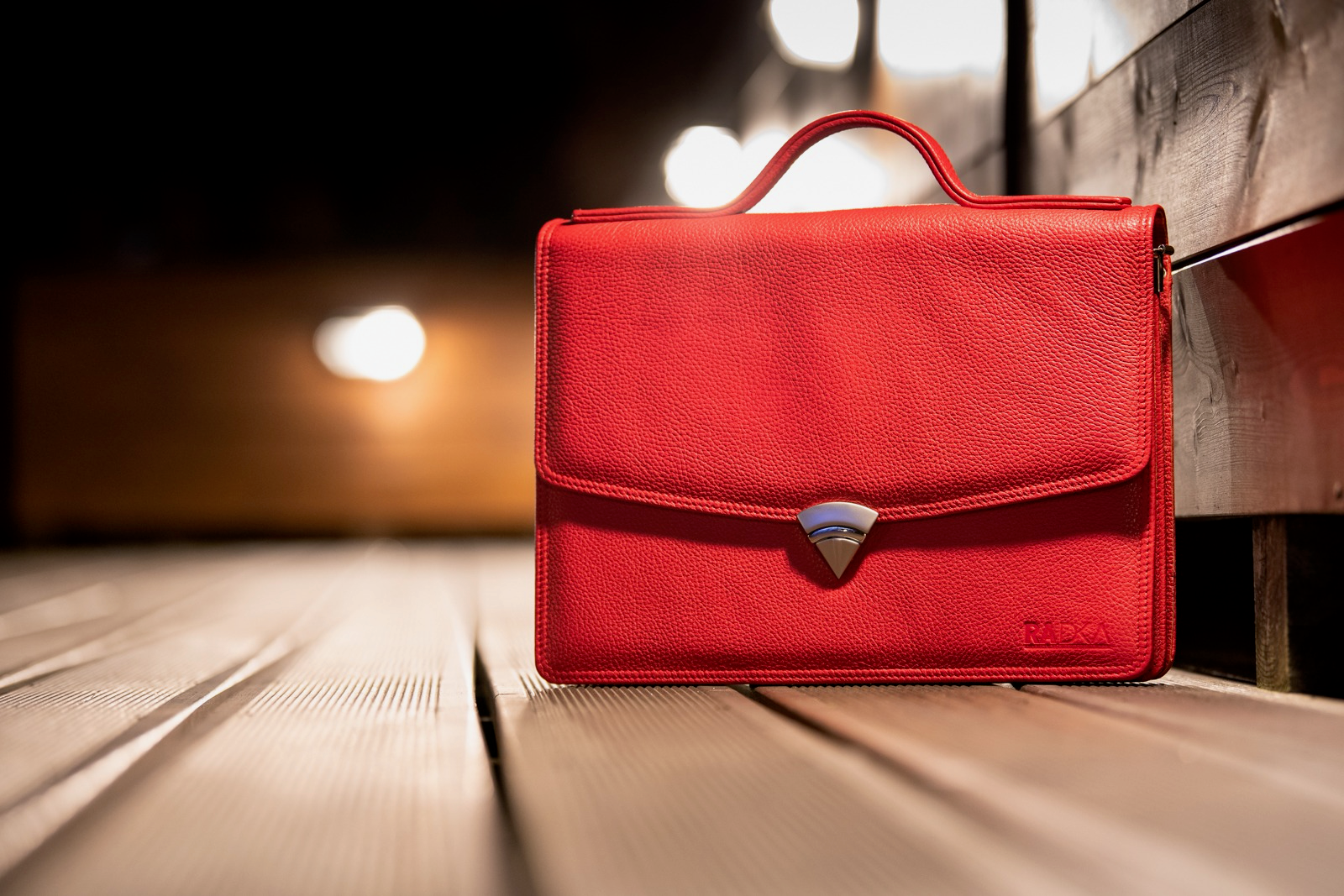 Handmade Leather Briefcase for Women – Elegant, Professional & Laptop-Friendly Work Bag - Radka Sillerova Atelier 