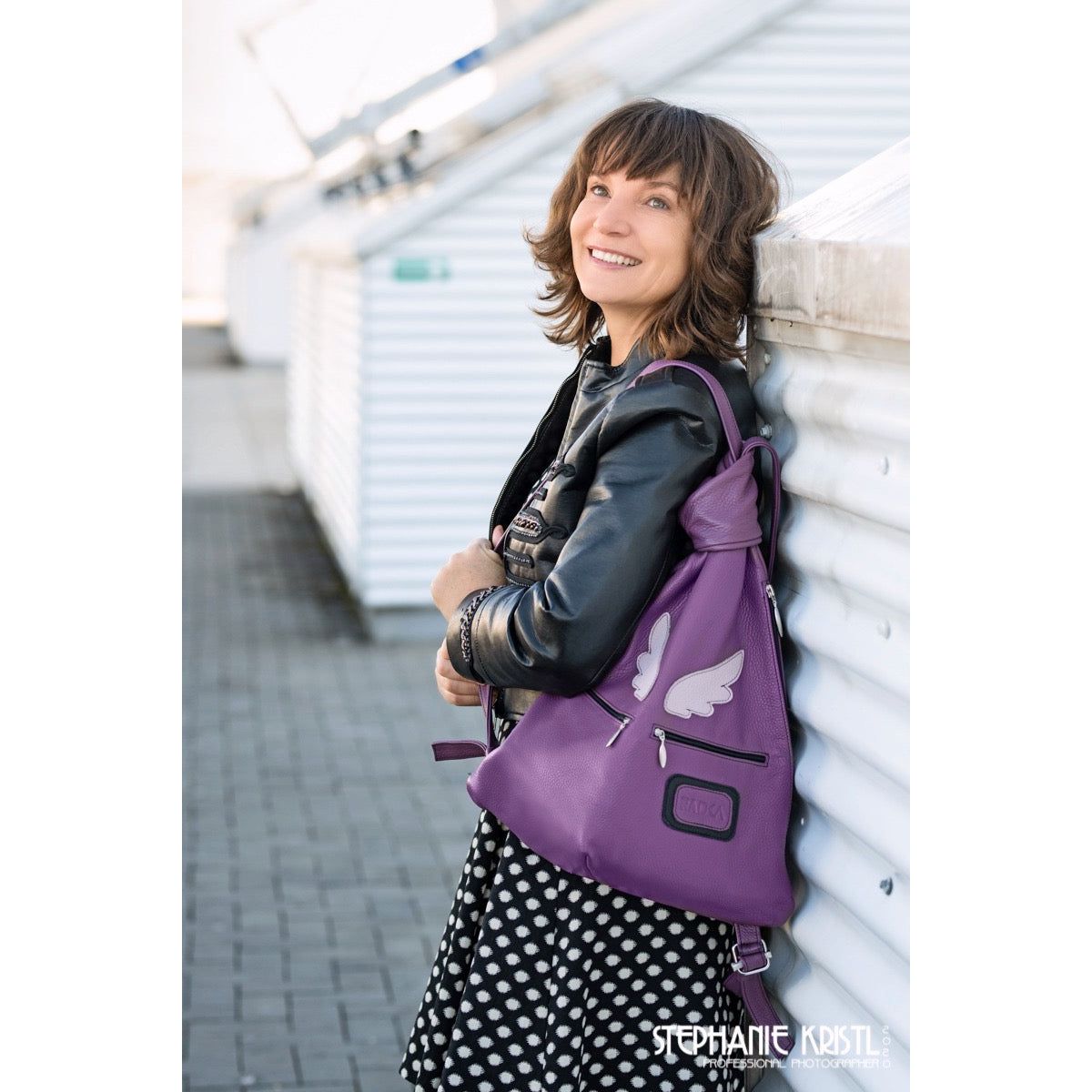 Angel Wings Leather Backpack – Elegant, Unique & Handcrafted - Radka Sillerova Atelier 