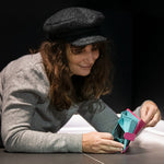 Handmade Women's Leather Wallet – Compact Bifold Design with Snap Closure - Radka Sillerova Atelier 