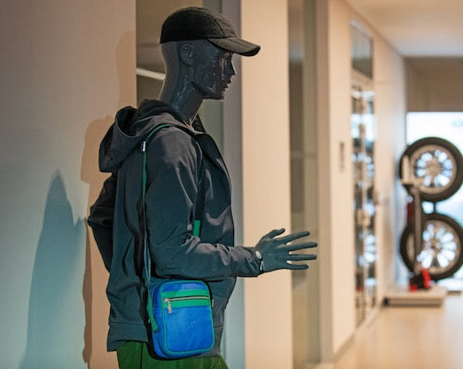 Men’s Small Shoulder Bag in Italian Leather – Hands-Free Convenience with Style - Radka Sillerova Atelier 