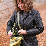 Exclusive Artisan Leather Backpack Stripped – Ideal for Travel & Daily Adventures - Radka Sillerova Atelier 