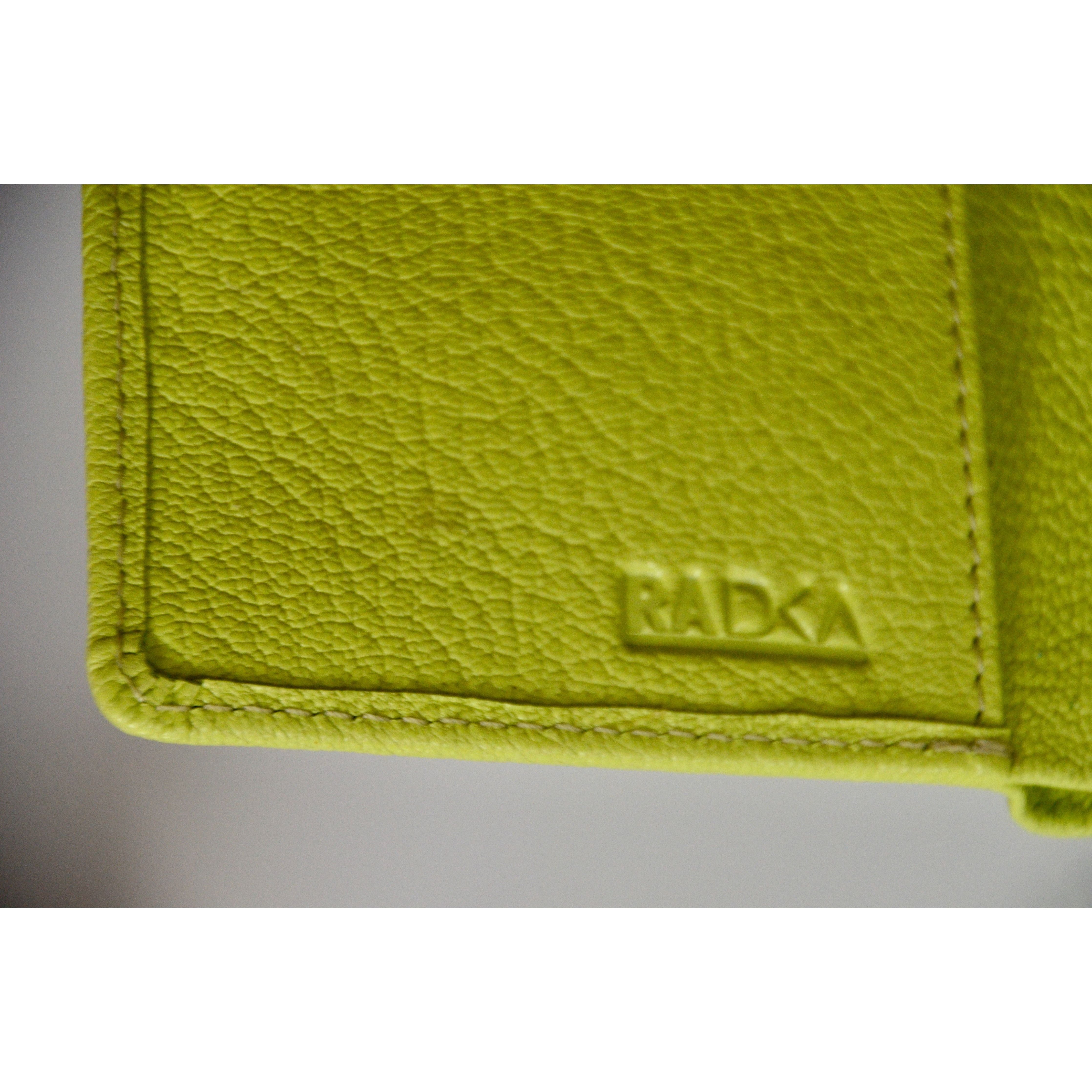 Handmade Women's Leather Wallet – Compact Bifold Design with Snap Closure - Radka Sillerova Atelier 