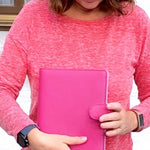 Handmade Leather Ring Binder – Elegant, Functional & Stylish in Blue - Radka Sillerova Atelier 