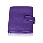 Handmade Women's Leather Wallet – Compact Bifold Design with Snap Closure - Radka Sillerova Atelier 