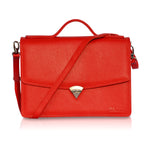 Handmade Leather Briefcase for Women – Elegant, Professional & Laptop-Friendly Work Bag - Radka Sillerova Atelier 