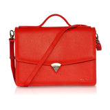 Handmade Leather Briefcase for Women – Elegant, Professional & Laptop-Friendly Work Bag - Radka Sillerova Atelier 