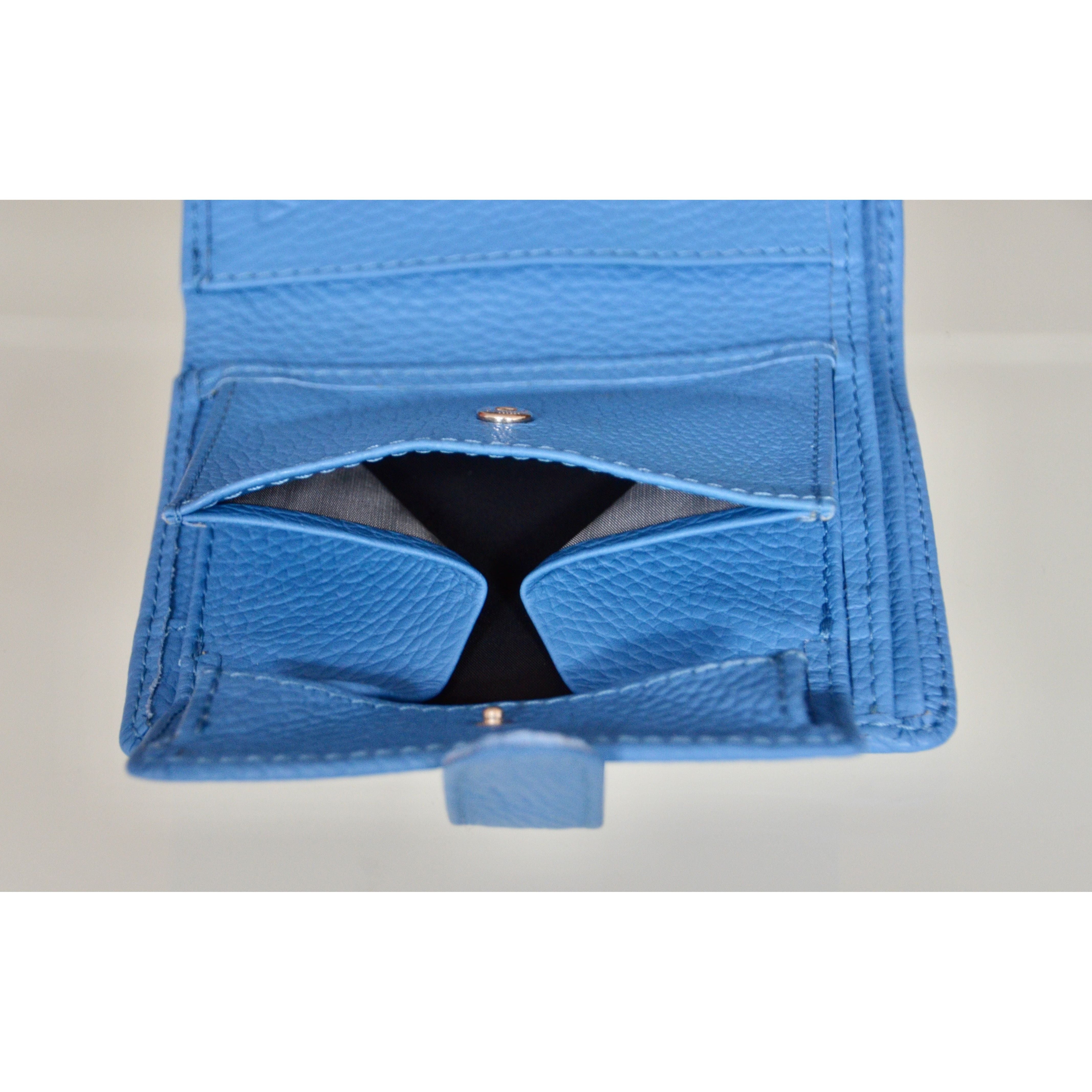 Handmade Women's Leather Wallet – Compact Bifold Design with Snap Closure - Radka Sillerova Atelier 