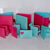 Handmade Women's Leather Wallet – Compact Bifold Design with Snap Closure - Radka Sillerova Atelier 