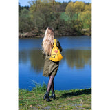 Romantic Handmade Leather Backpack with Heart Details - Radka Sillerova Atelier 